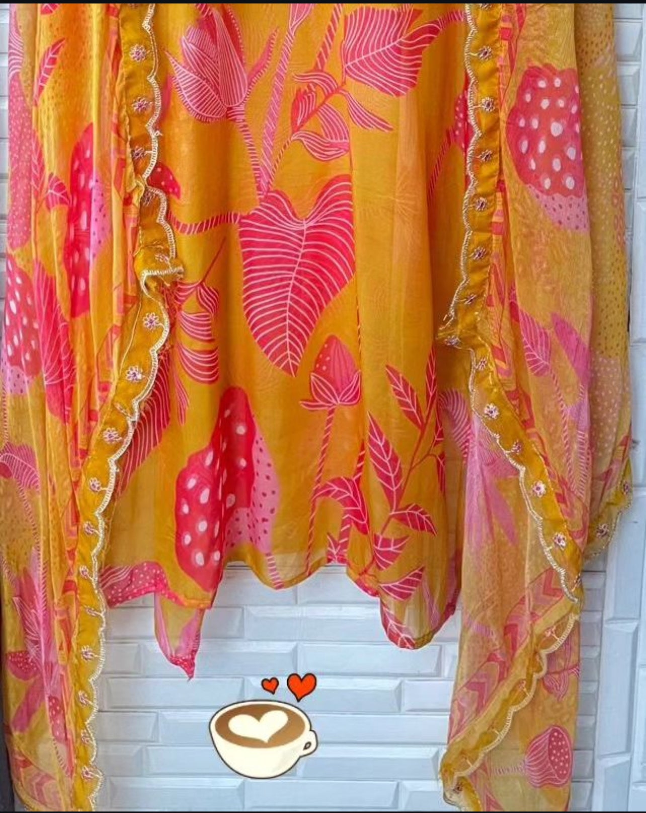 Yellow Viscose Organza