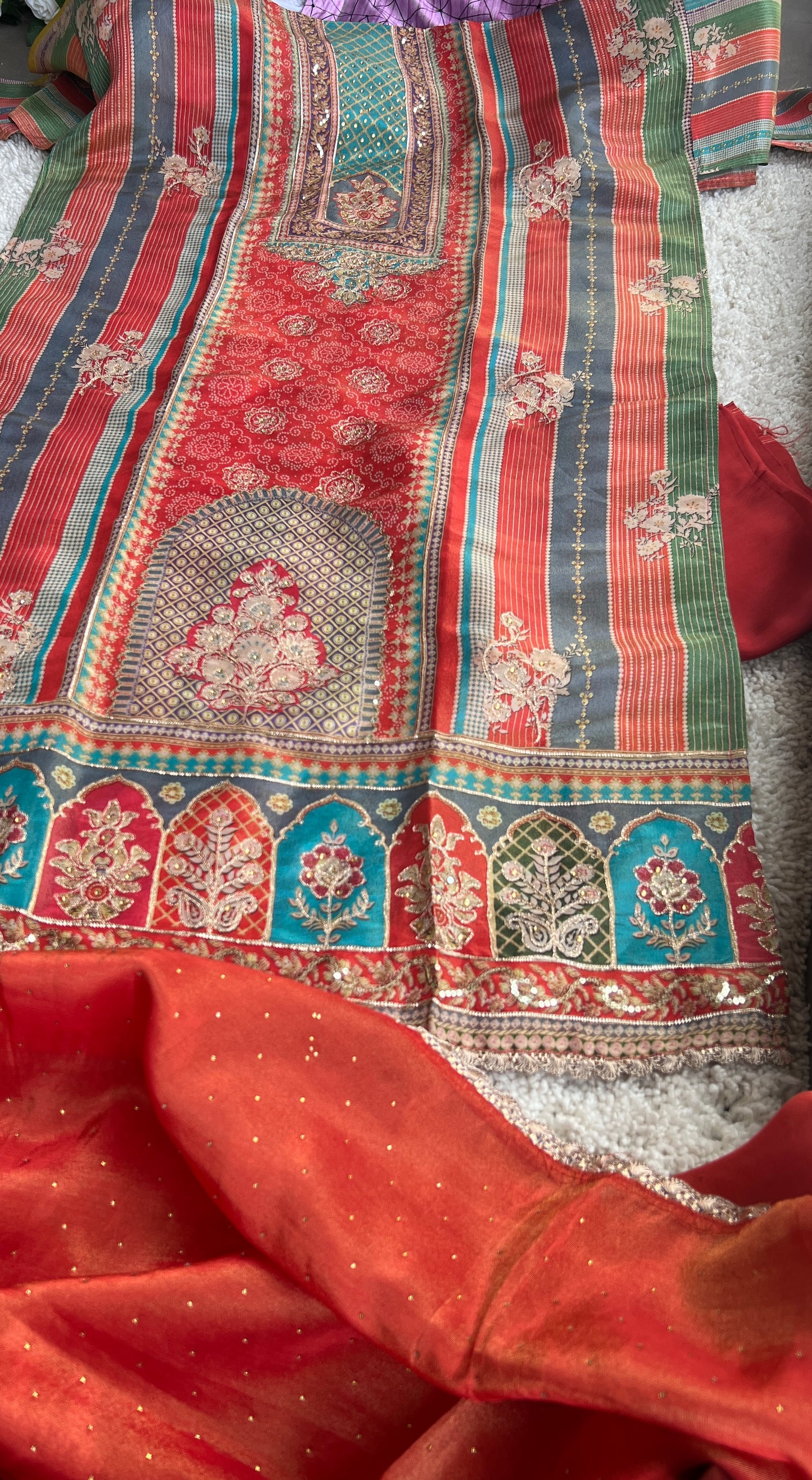 Rust Shimmer Kanjivaram Silk