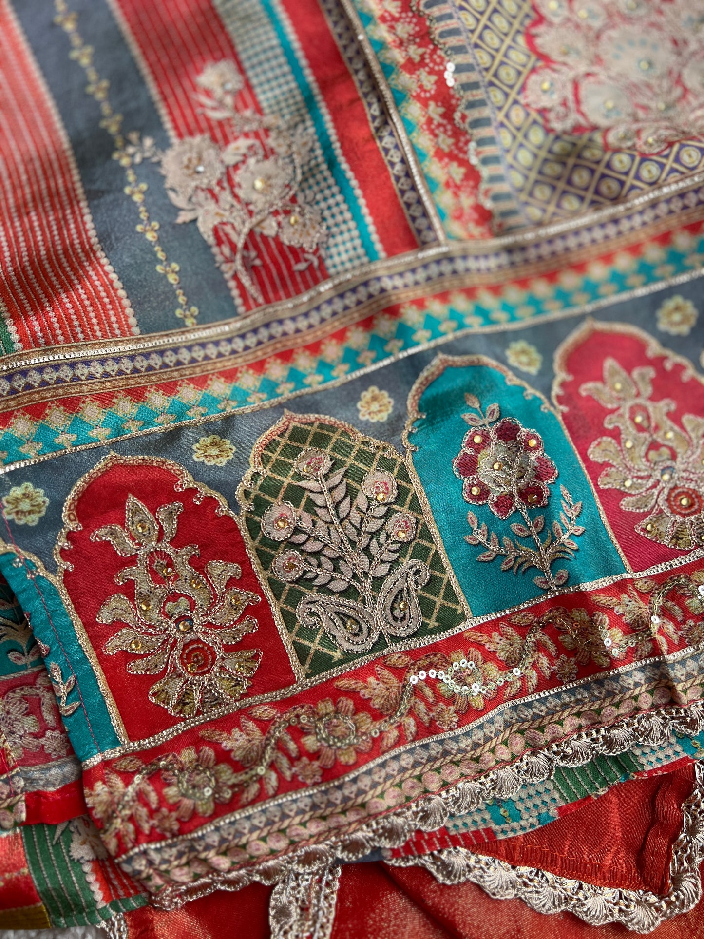 Rust Shimmer Kanjivaram Silk