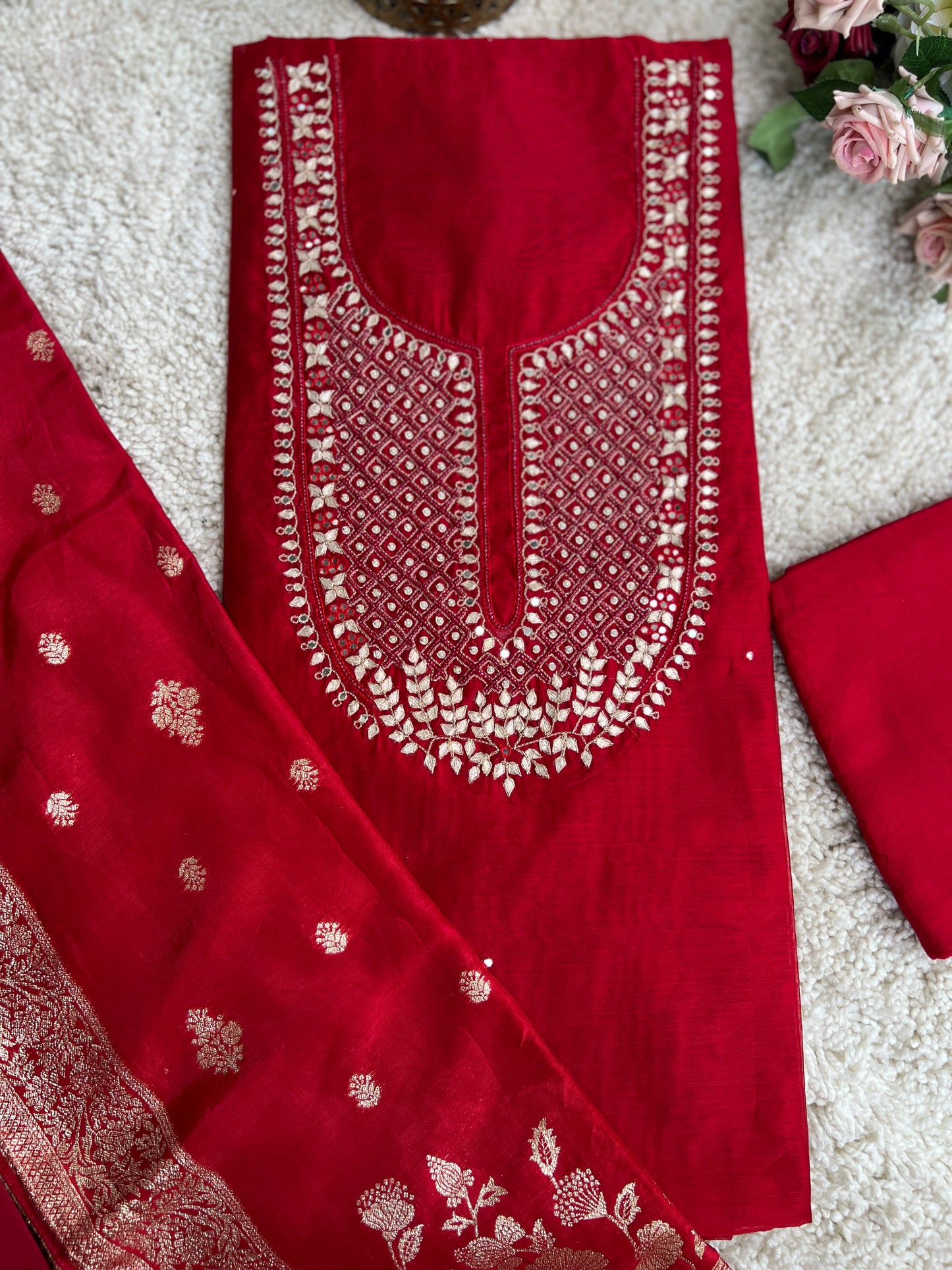 Red Spark Handwork Suit