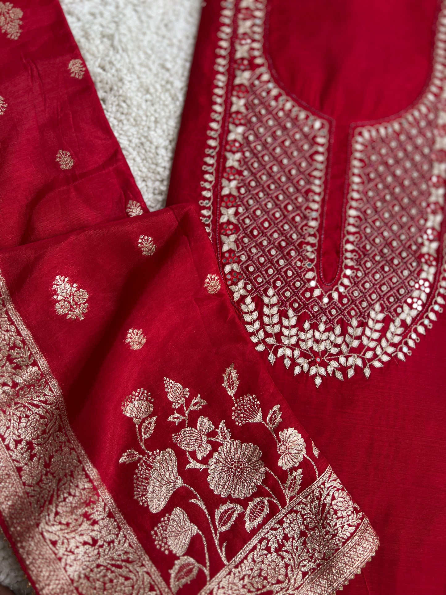 Red Spark Handwork Suit