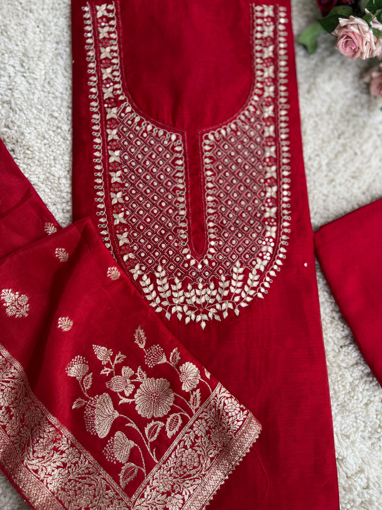 Red Spark Handwork Suit