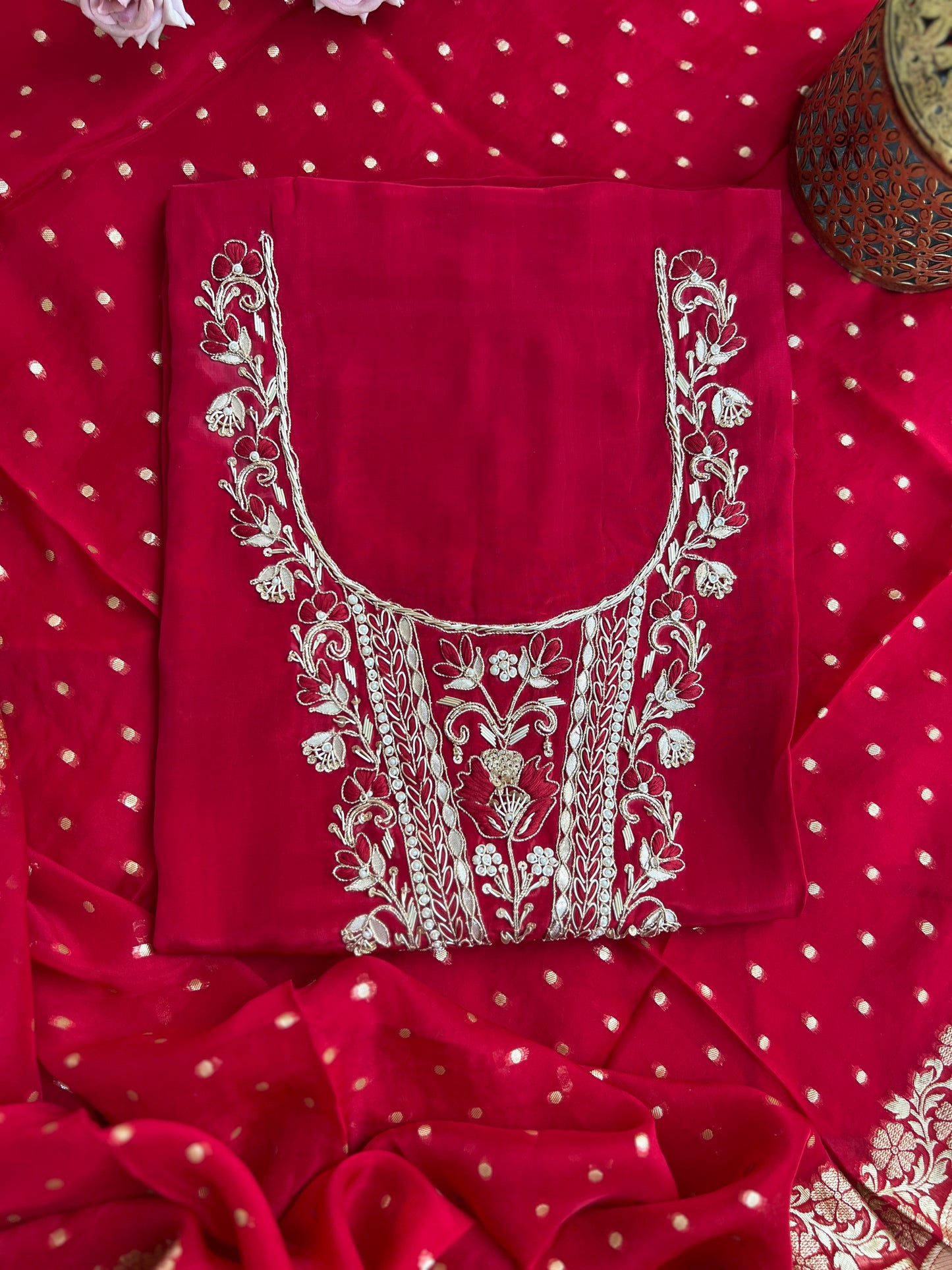 Sindoori Red Handwork