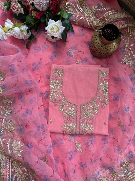 Soft Pink Essence Chanderi