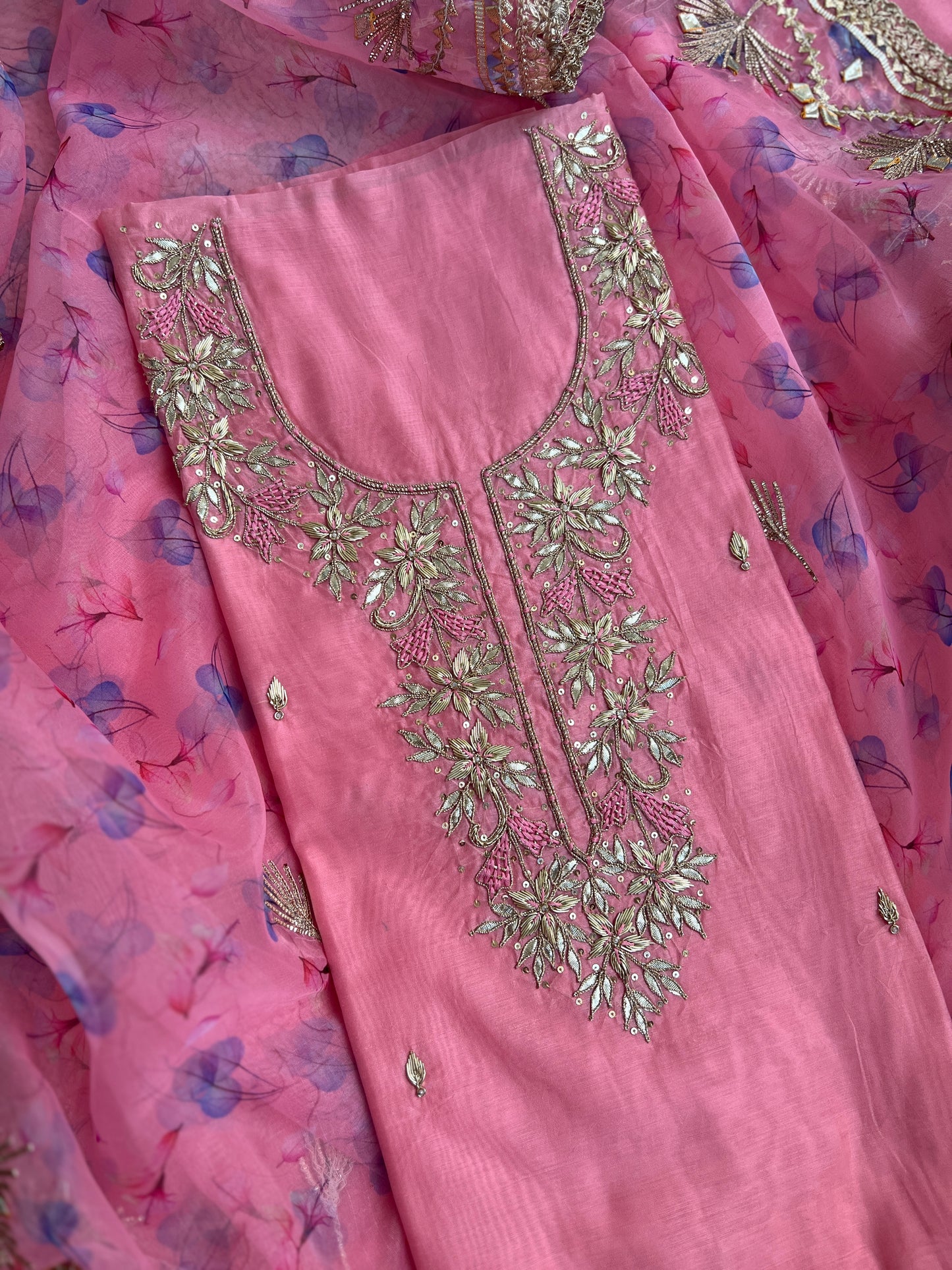 Soft Pink Essence Chanderi